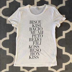 J.crew kiss kiss tee